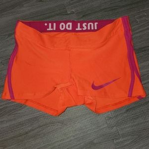 Orange & Maroon Nike Dry-Fit Shorts